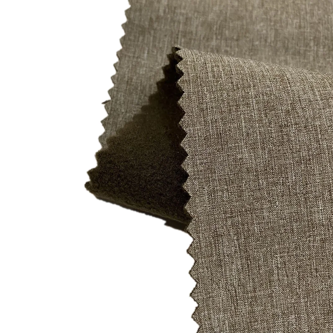 94%polyester 6%spandex melange polar fleece lamination softshell fabric