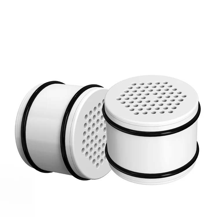 Sintering PE and KDF55 materials chlorine removing shower filter replacement cartridge