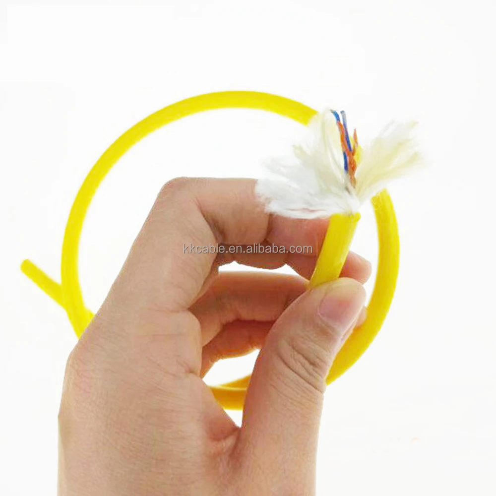 power cable 2x18AWG and twisted pair 2x2x26AWG data cable shielded foam PUR hybrid communication underewater rov pur cable