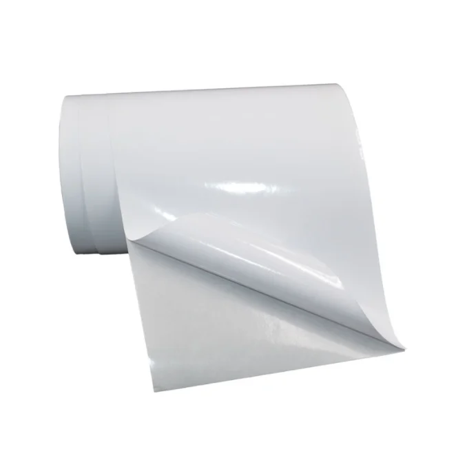 Free samples 180g self adhesive high glossy inkjet photo paper rolls 120g CCK glassine liner