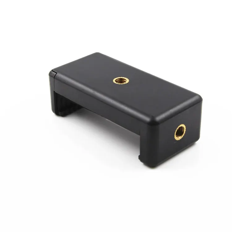 1/4 inch Screw Thread Stand Holder Clip Tripod Adapter 1/4 Hole & Cold Shoe Mount Clamp for iPhone Huawei for Gopro Camera