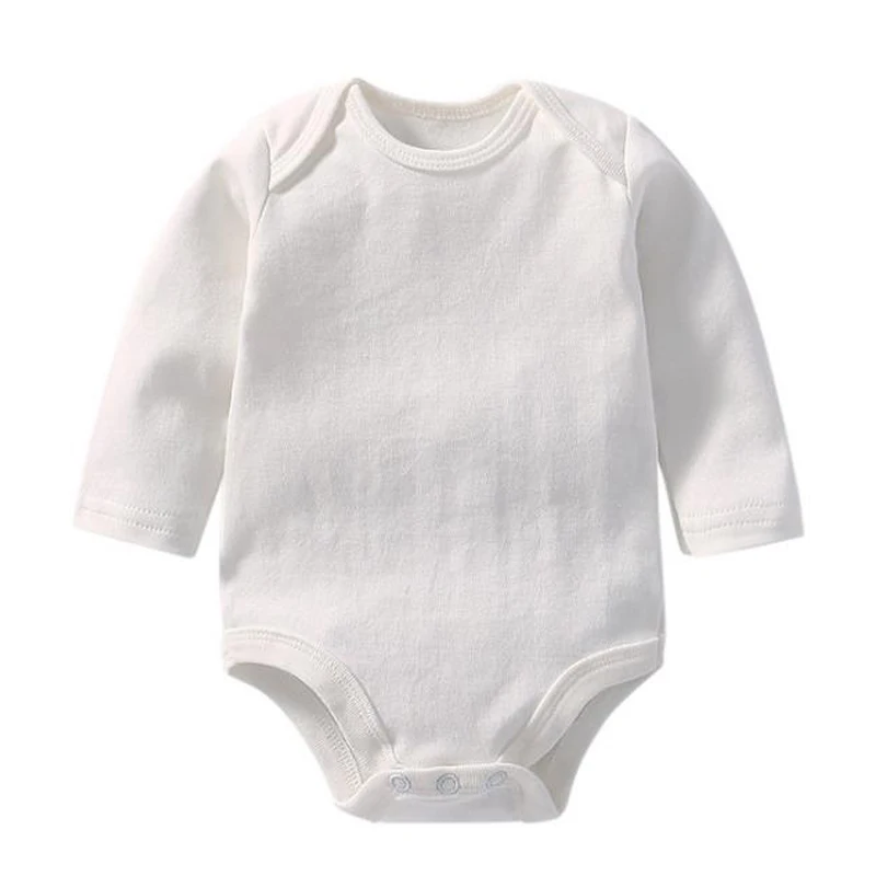 
Baby long sleeve envelope neck romper fall winter baby knitted cotton bodysuit 