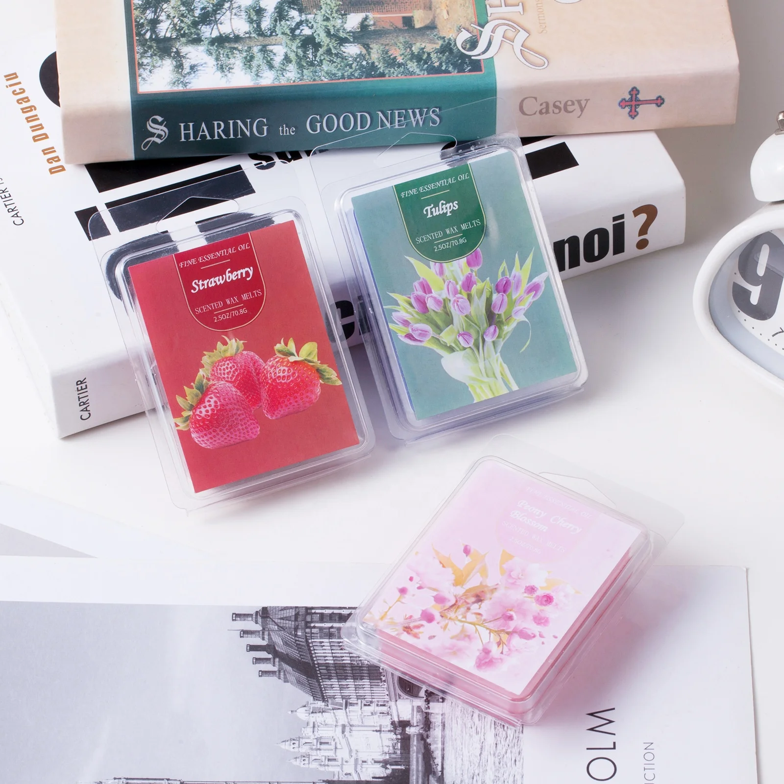 
Factory custom plant essential oil aroma wedding supplies gift box soy wax block 