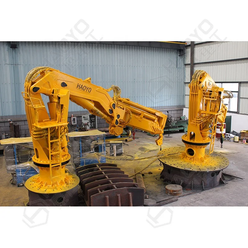 
5 Ton Small Deck Hydraulic Marine knuckle Crane Offshore 