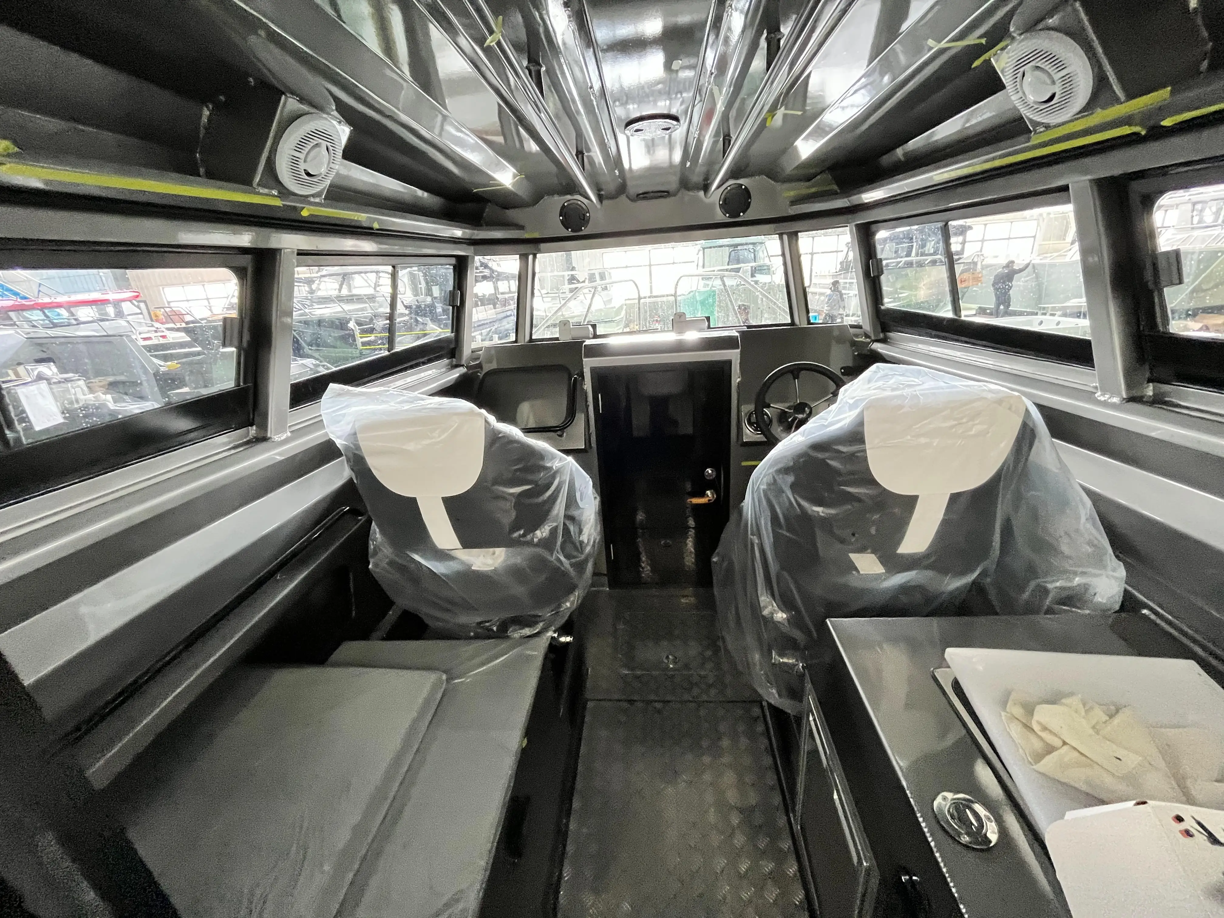 25ft 7.5m welded aluminium lobster fish pleasure Fishing vessel Speed Boats for sale With Cabin boat For sale with cheaper price