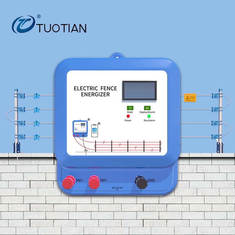 Pulse Electric Fence Energizer WIFI Networking Wall Safety Alarm System