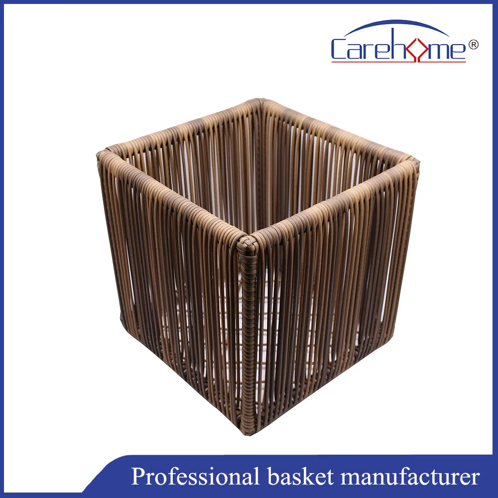 Cheap Durable Simple Different Hand-Woven Plastic Rattan Storage Household Linen Laundry Basket For Home