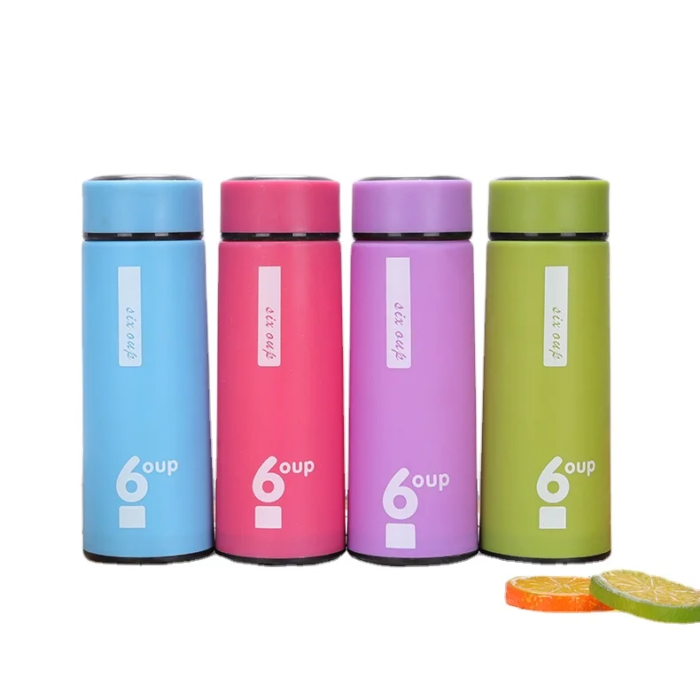 
Custom printing 400ml glass water Bottle with plastic protective case and lid for business gift 