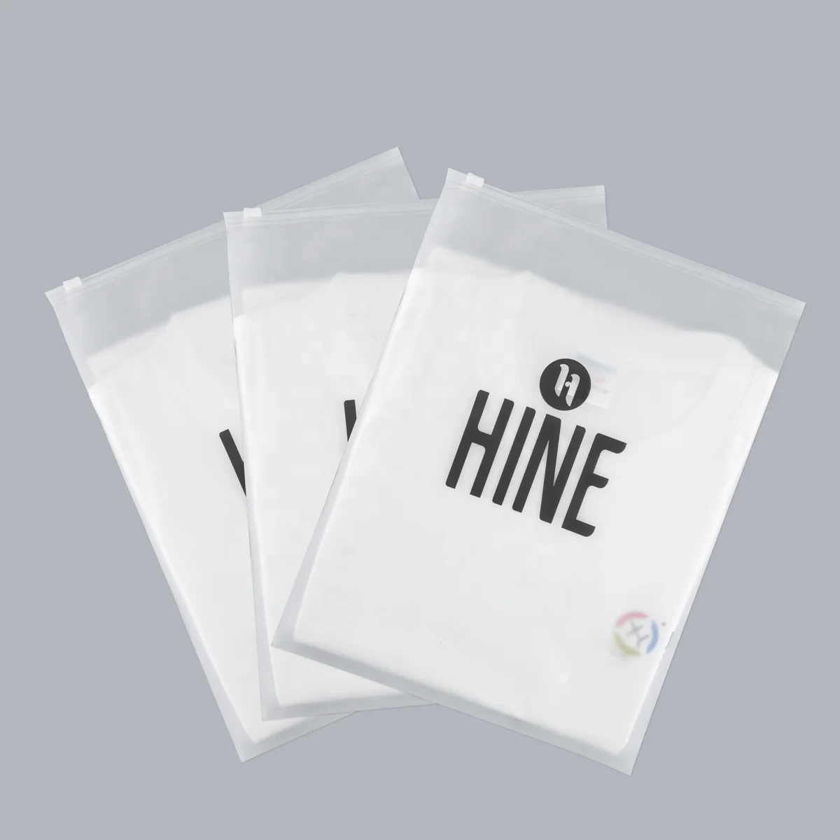 Custom Apparel packaging garment zip lock plastic bag for clothing shoes and underwear