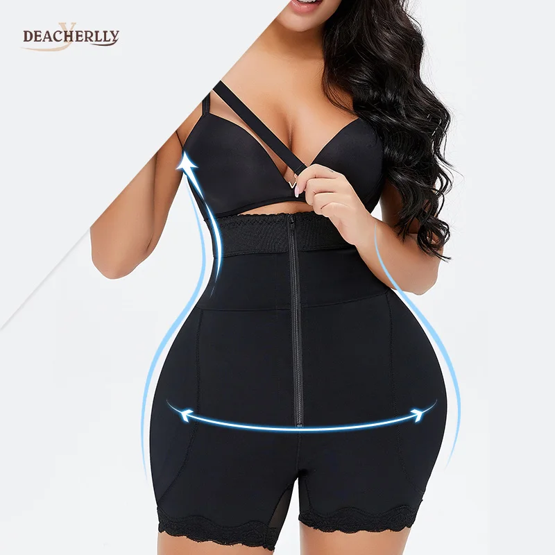 faja moldeadora 3 In 1 Body Shapewear Removable Hips Pads Butt Enhancing Tummy Control Waist Trimmer