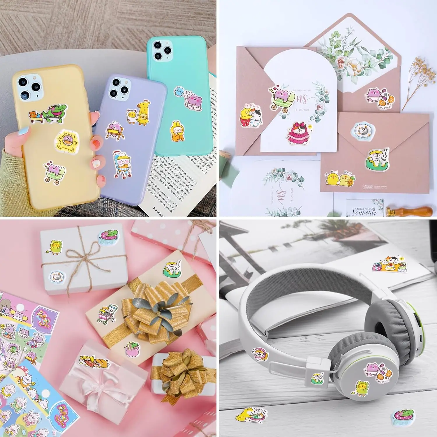 Customized wholesale Best Selling Fluffy Cartoon Anime Stickers Kids Colorful Stickers 3D Bubble Stickers