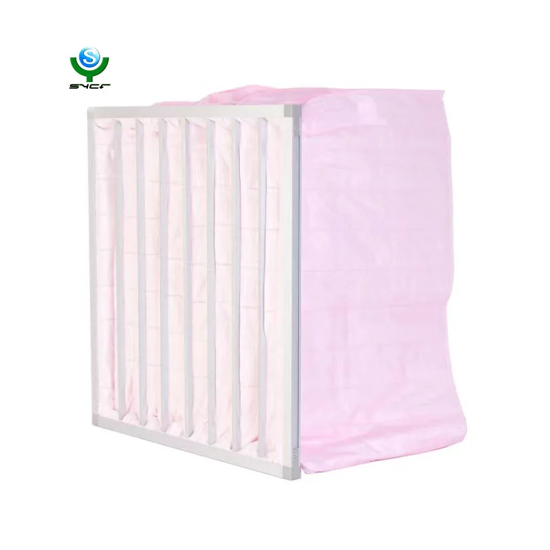 Wholesale Customized F5-F9 pocket dust collector medium efficiency air filter hvac with non woven