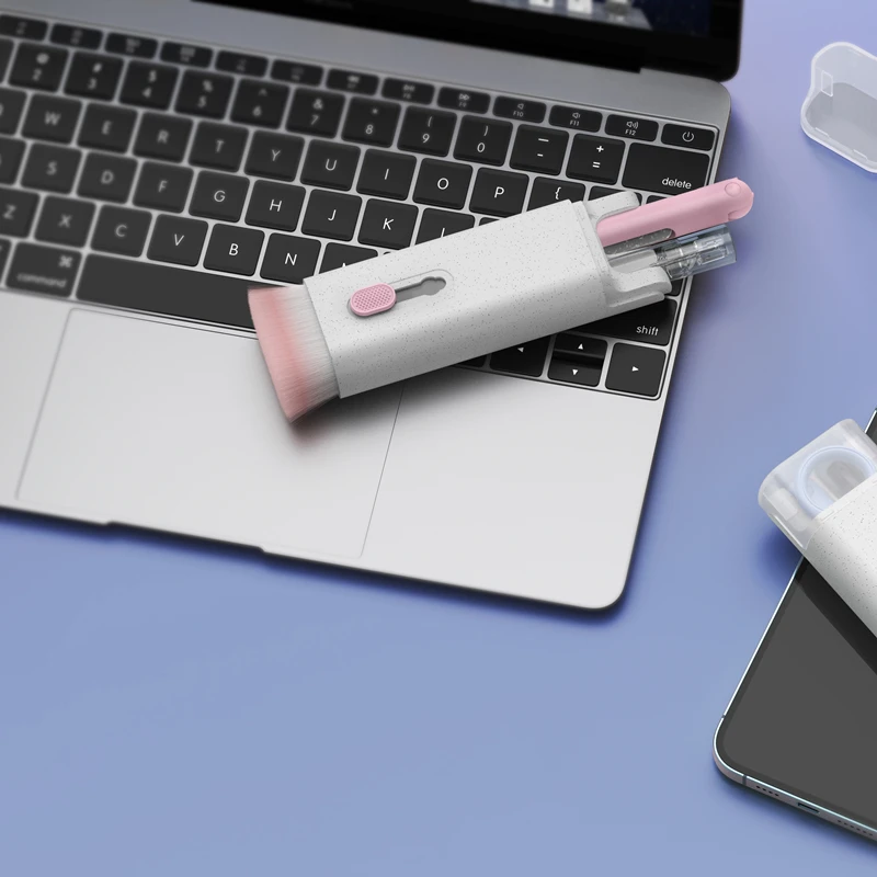 7-in-1 Computer Keyboard Cleaner Brush Kit Earphone Cleaning Pen For Headset Keyboard Cleaning Tools Cleaner Keycap Pulling Kit