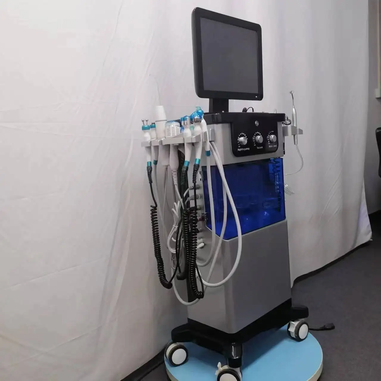 Hot Sale 12 in 1 Handles Hydra Dermabrasion Machine Tips Care Deep Cleaning Photon Light Facial Peel Machine for Clinic