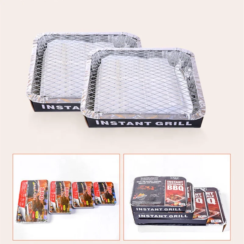 Household Disposable Grill Small Mini Charcoal BBQ Grill Disposable BBQ Grill