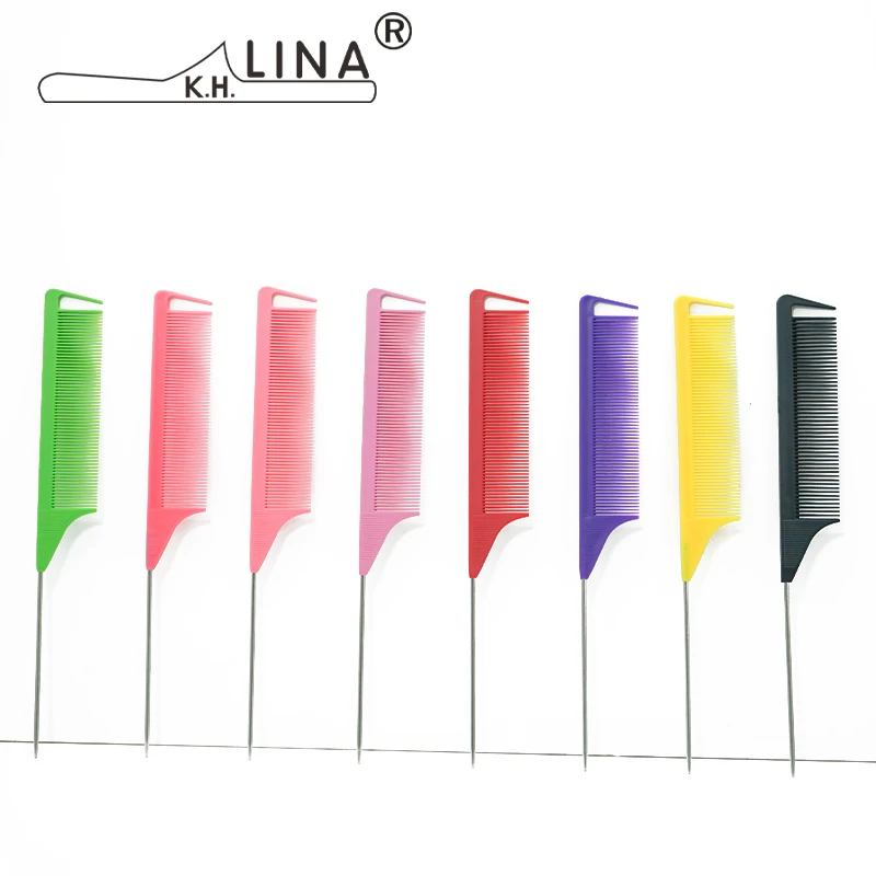 High Quality Carbon Fiber Hair Highlight Comb Curved Rat Tail Comb Barber Combs For Fades