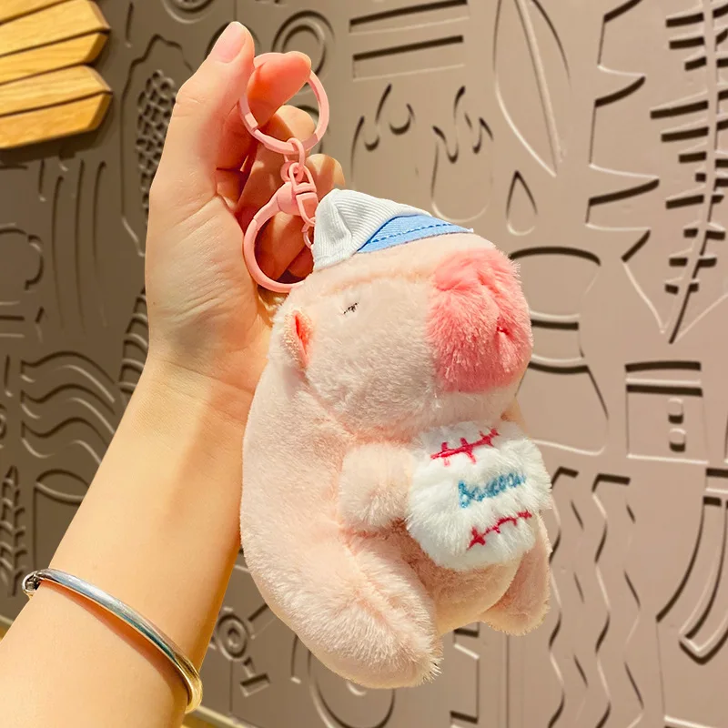 13-15cm Cute Funny Animal plush keychains toys kawaii Plush soft Stuffed Animals toys charm grabbing machine Doll  wholesale