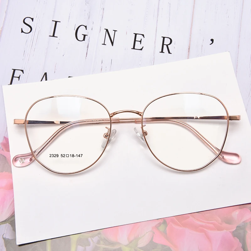 Cheap Price Unisex Alloy Round Eyewear Optical Glasses Frame