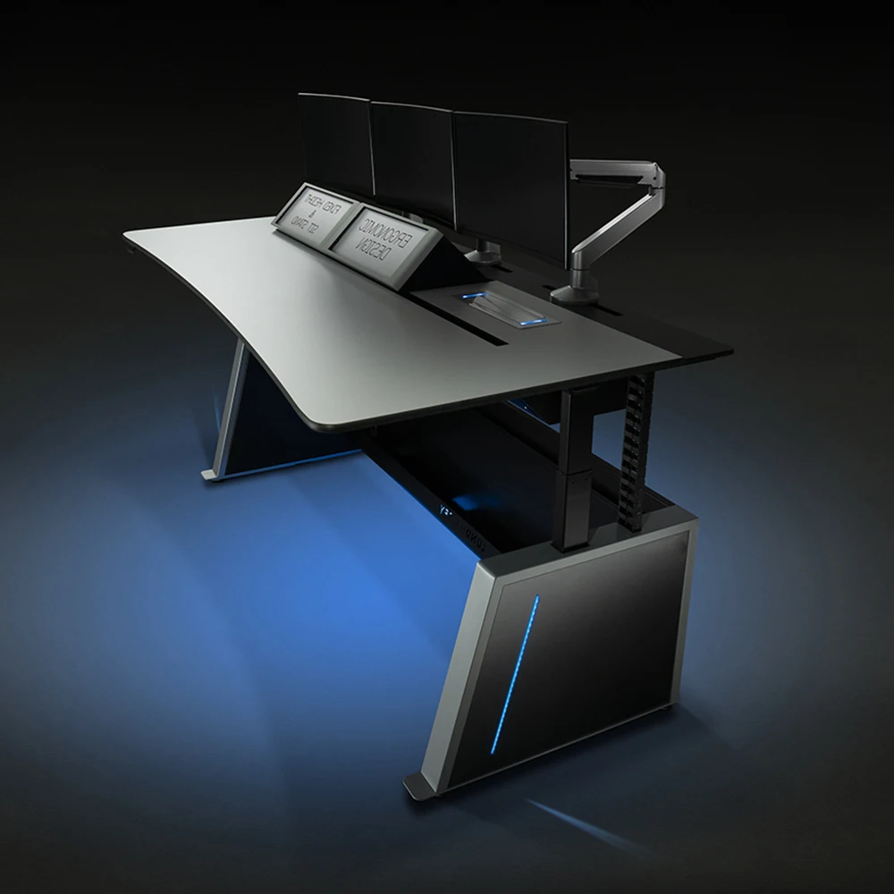 Custom Height Adjustable Security Control Room Console Table Command Center Operator Control Desk For Computer