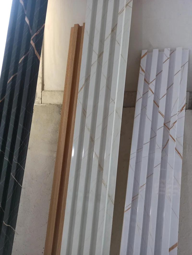 Cheap High Quality Interior PVC Marble Sheet Wall Panel Covering Seamless Slat Fluted 3d PVC WPC Wall Panel Board