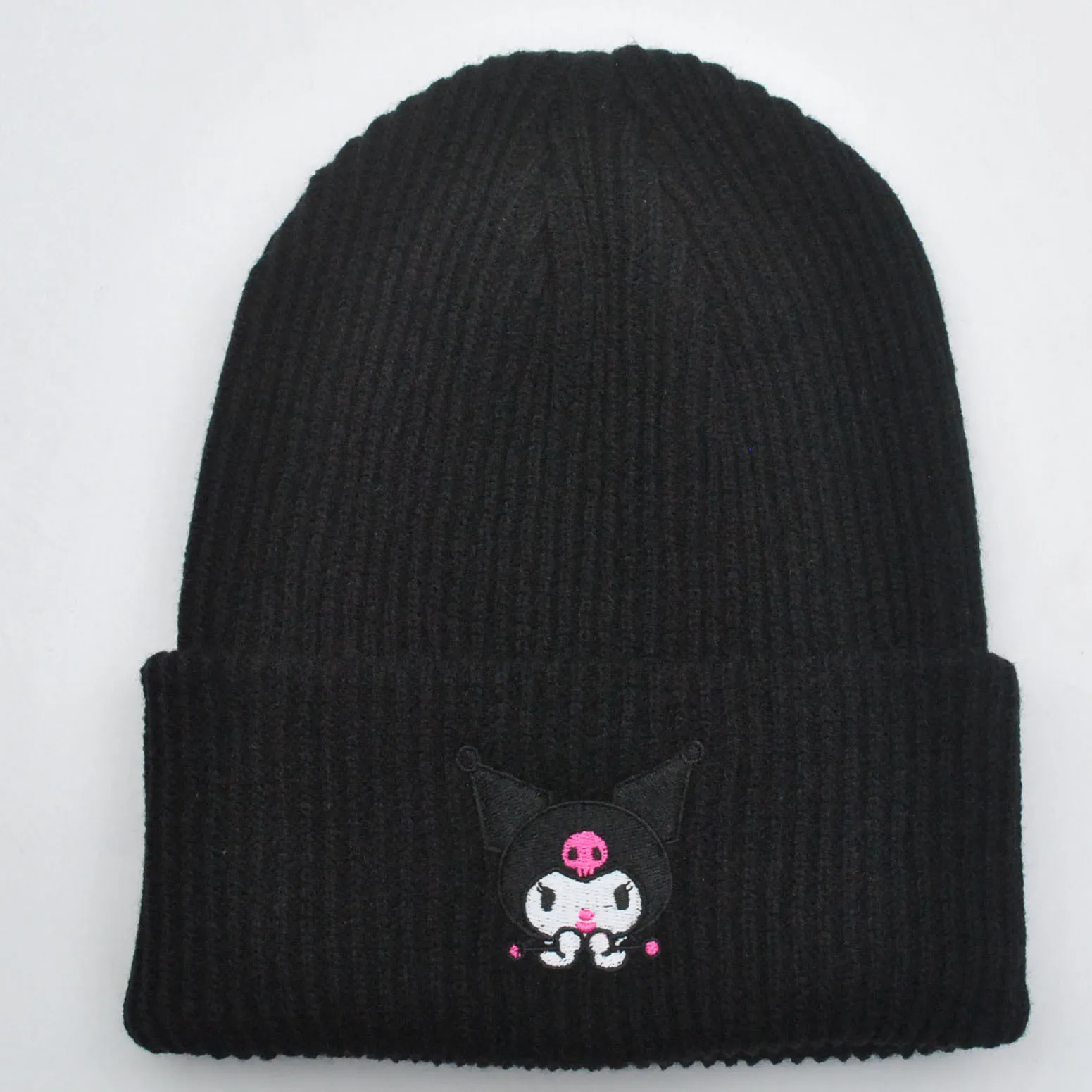 Korean Cute Kitten Embroidered Ladies Wool Warm Fashion Joker Knitted Hat In Autumn And Winter