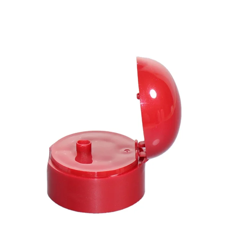 Wholesale low price high quality PP double wall red sealed flip cap customized plastic bottle cap