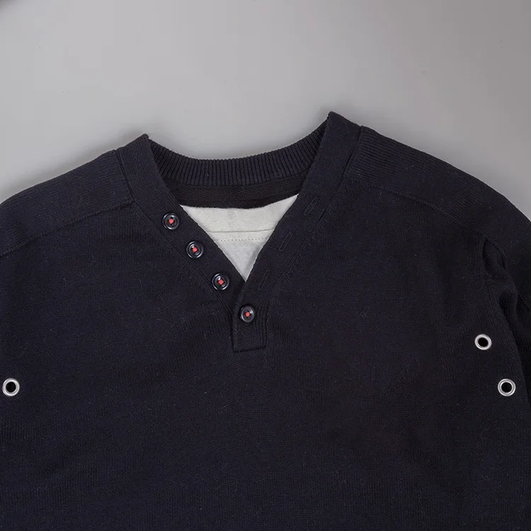 Custom knitted Child clothes fashion fall winter kids sweater pure cotton pullover baby boys sweater designs