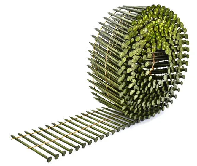 High quality Round head loop handle wire finishing coil frame nails