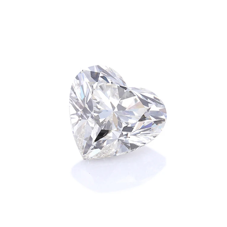 Top Selling White Color Wholesale Heart Cut Moissanite Price Per Carat Loose Moissanite Diamond