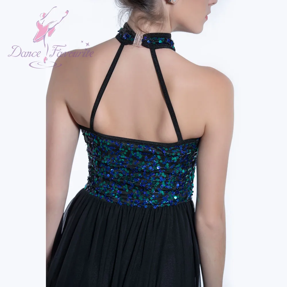 19602 Blue Lyrical dance costume for girls and women ballet dress contemporary costumes