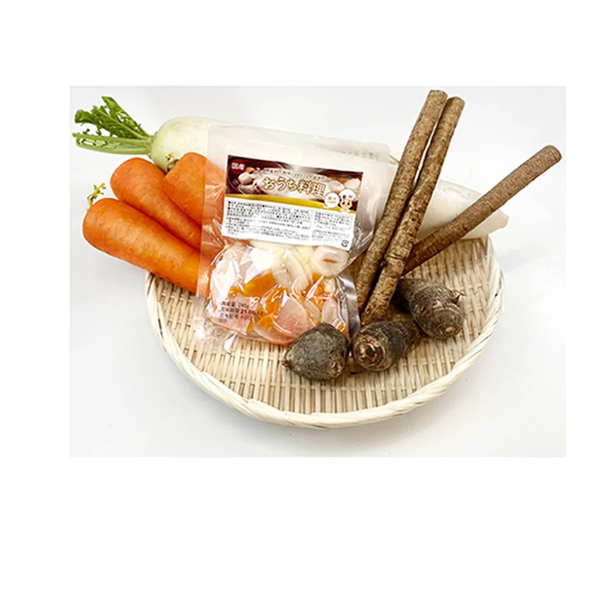 
 Удобная пластиковая упаковка для фруктов и свежей моркови, овощей, супа miso с свининой  