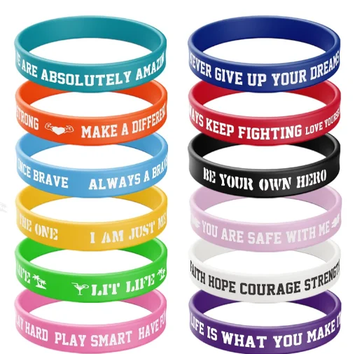 Customized Anti-Mosquito Silicone Wristband Rubber Round Baby Kids Mosquito Colored Inspirational WristbandsRepellent Bracelets