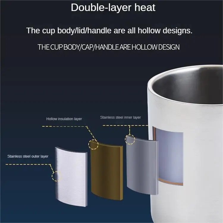 Double Wall Stainless Steel Mug Customized Logo Name 304 Student Beverages Cup Kindergarten Student Water Metal Cups