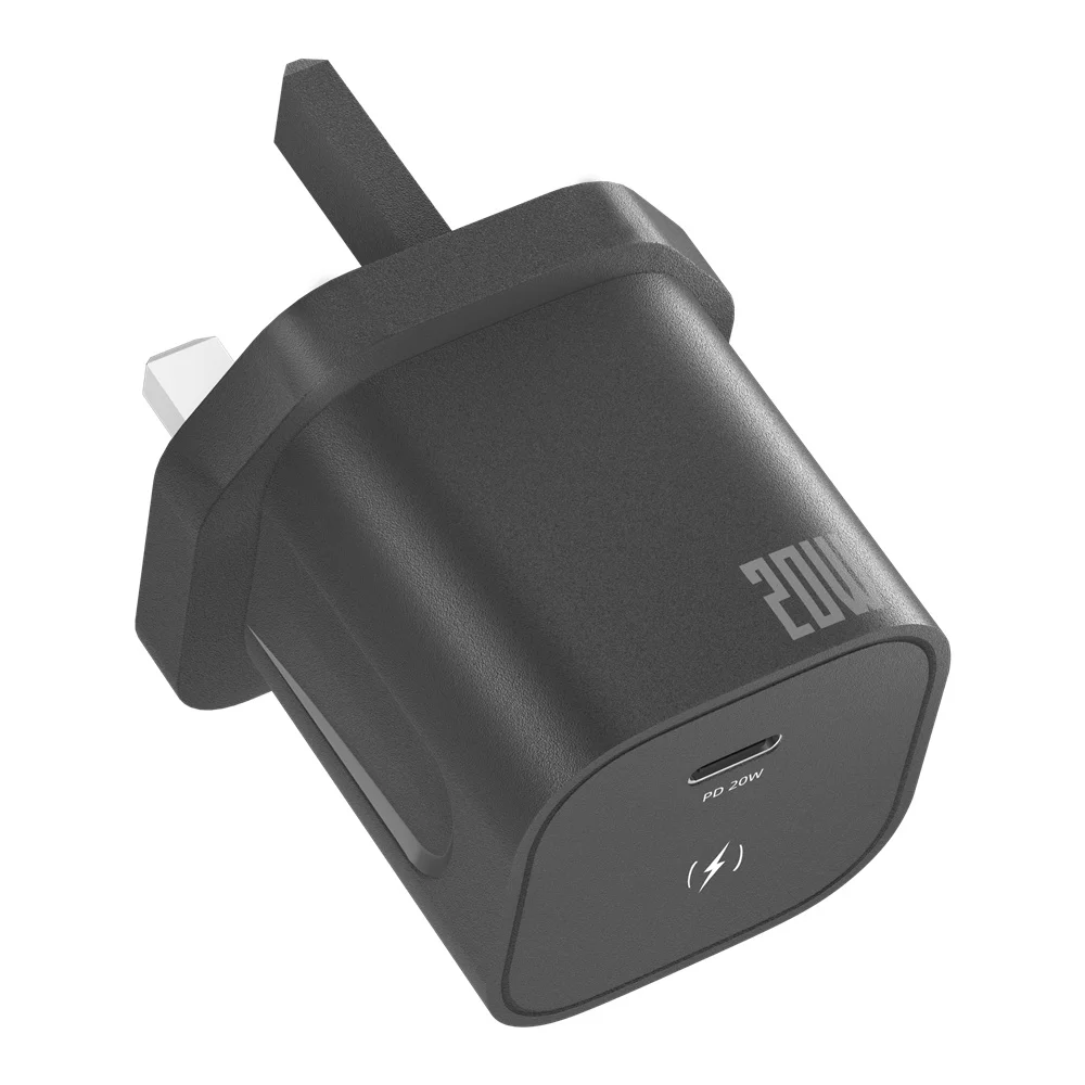 Заземление OEM сервис складной оригинальный 3-контактный Тип C QC 2 0 3 UK PD 20 Вт быстрое зарядное устройство для i