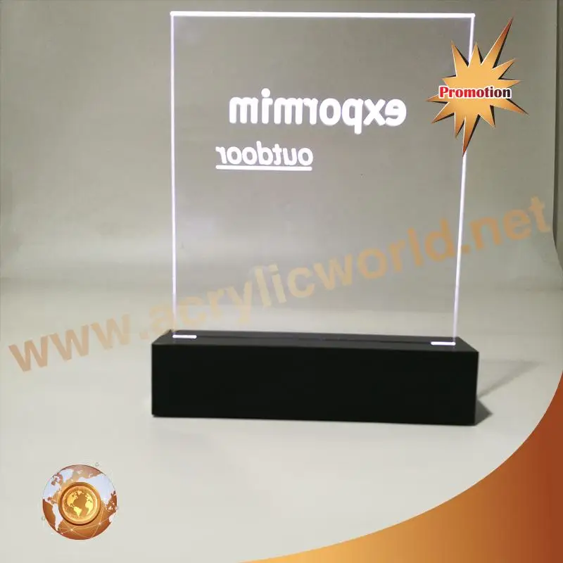 High quality long duration time led signs acrylic base For Factory Hot Sales