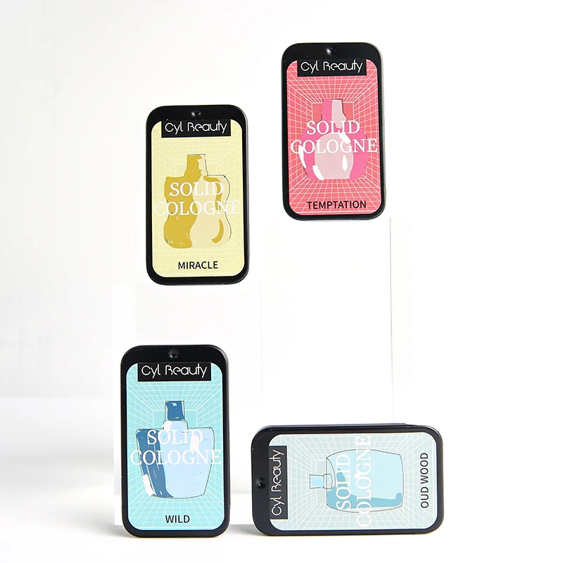 Wholesale Custom Best Private label Body Solid cologne Natural Portable Fragrance durable Solid perfume for men and women