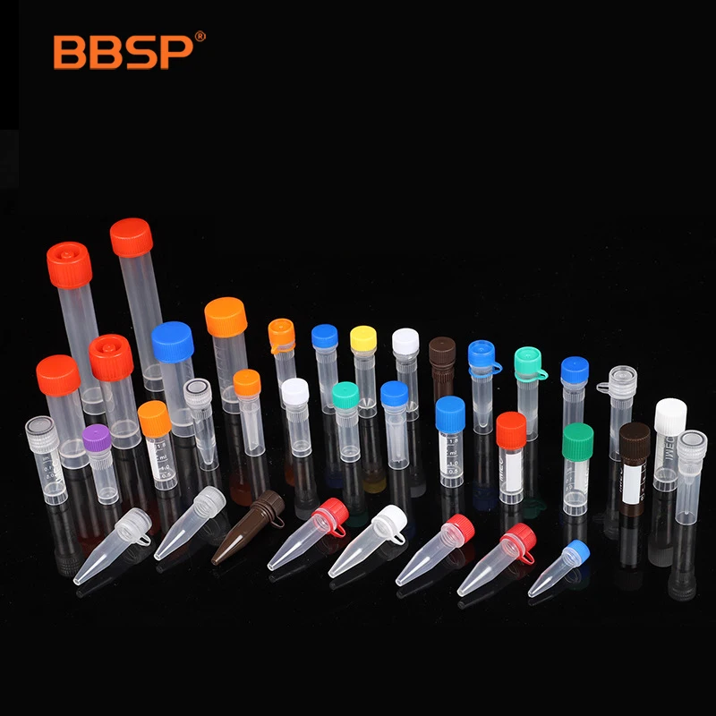 BBSP 5 ml with lid Plastic Cryovial Tube Cryogenic Self Standing Vial plastic lab 1.8ml 2ml freezing cryogenic cryo vials tube