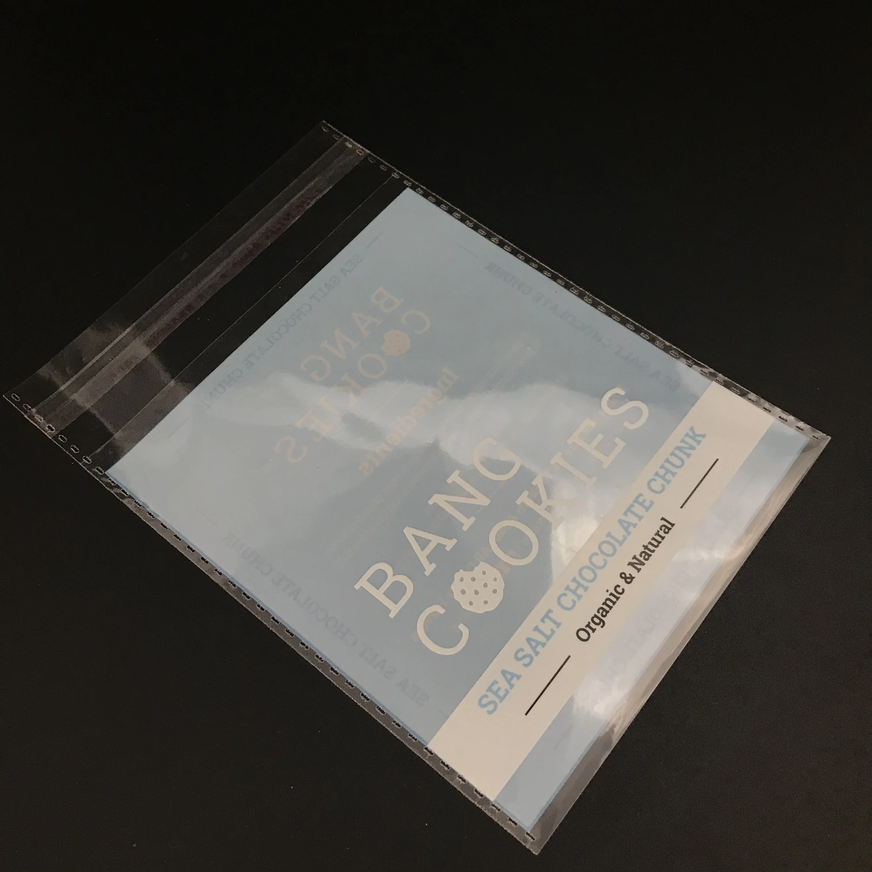 Customized Printed Mini Clear Header Plastic Bags Jewelry Clothing Packaging Plastic Opp Self-Adhesive Bags With Logo