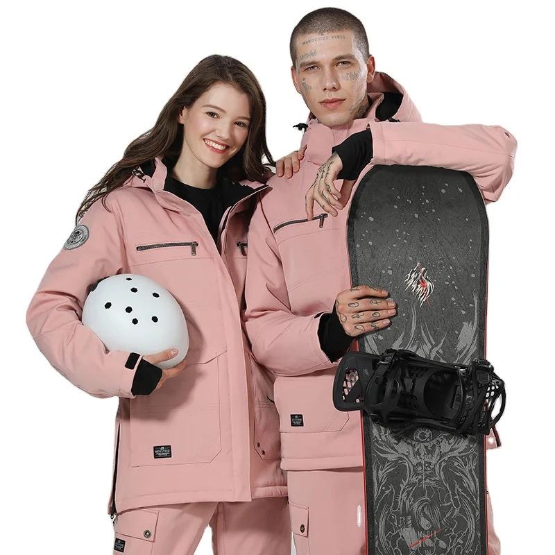 Лыжный костюм, мужские и женские костюмы, уличное снежное дорожное снаряжение, утепленный дышащий двойной сноуборд, зимний костюм