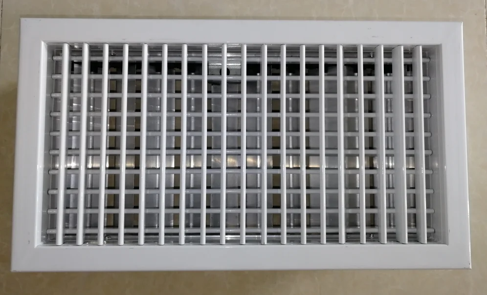 Настенная потолочная Регулируемая решетка с двойным отверстием демпфером для вентиляции воздуха в отеле