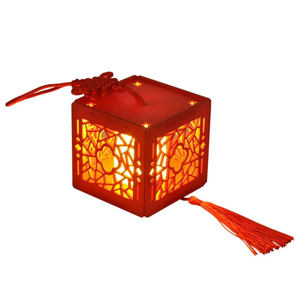 Factory Direct Sale Handmade Assembling Model Creative New Year Birthday Gift Diy Cabin Antique Chinese Window Lamp Box