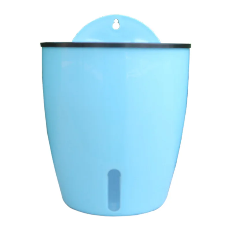 Visible Water Level Office Green Radish Desktop Lazy Flower Pot Automatic Water-absorbing Plastic Wall-mounted Flower Pot