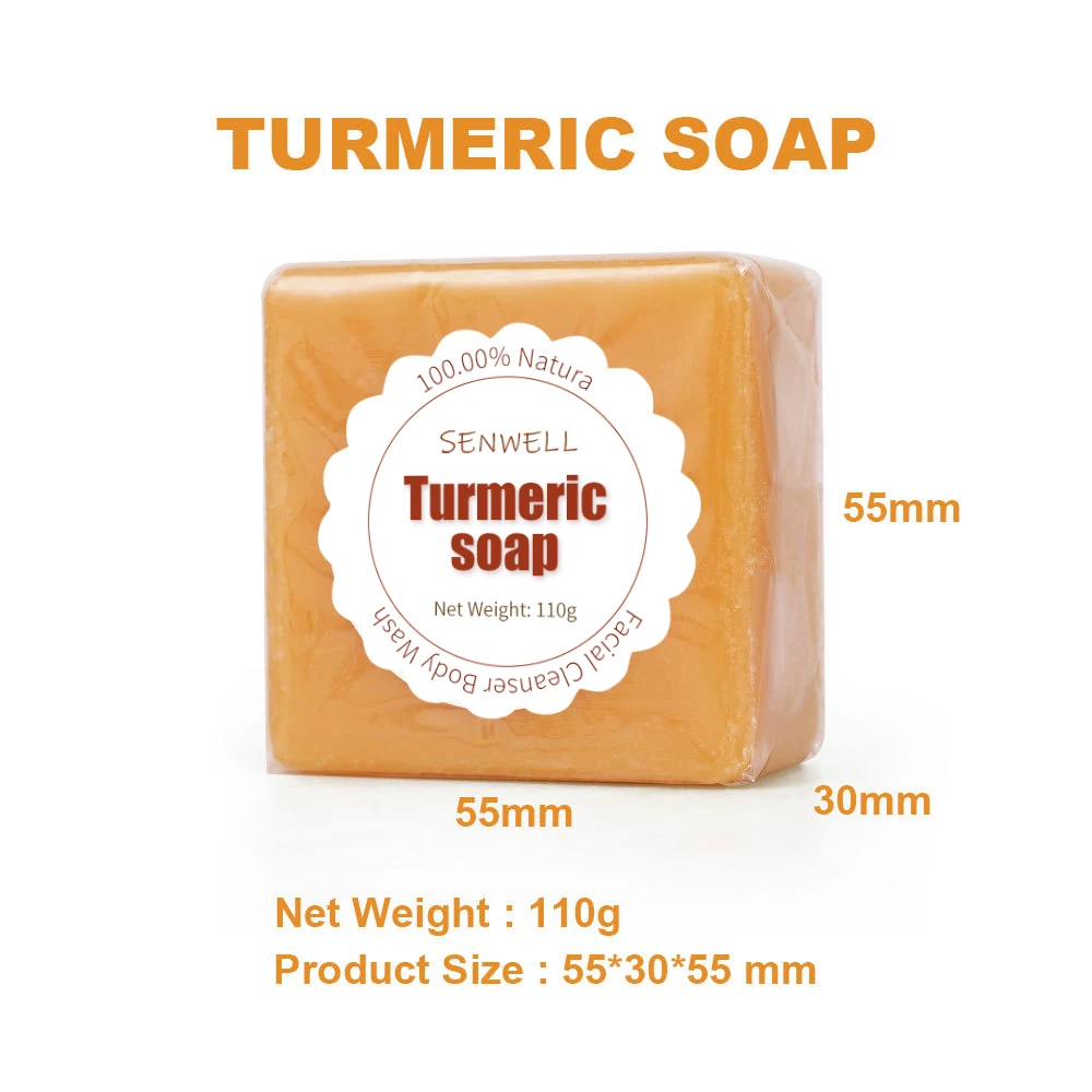Lemon Turmeric Kojic Acid Dark Spot Remover Skin Whitening Soap Bars Set