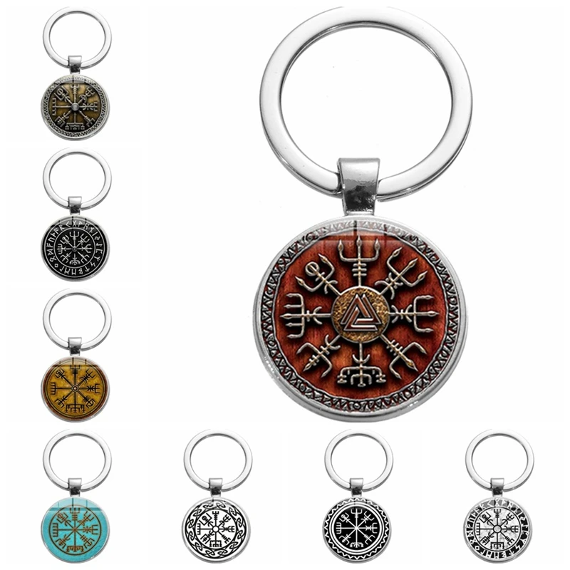 New Arrived Nordic Viking Time Gemstone Pendant Keychain Pendant Popular Jewelry Gift Wholesale