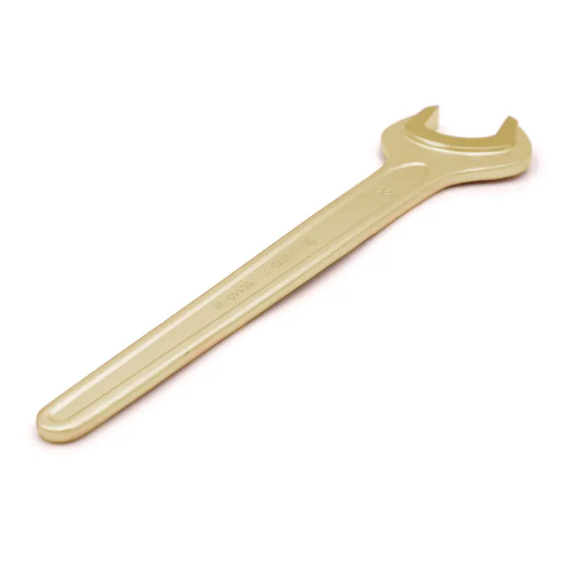 WEDO Non-sparking Single Open End Wrench, Spark-free Safety Spanner,Aluminum Bronze,DIN Standard,BAM & FM Certificate,19 * 170mm