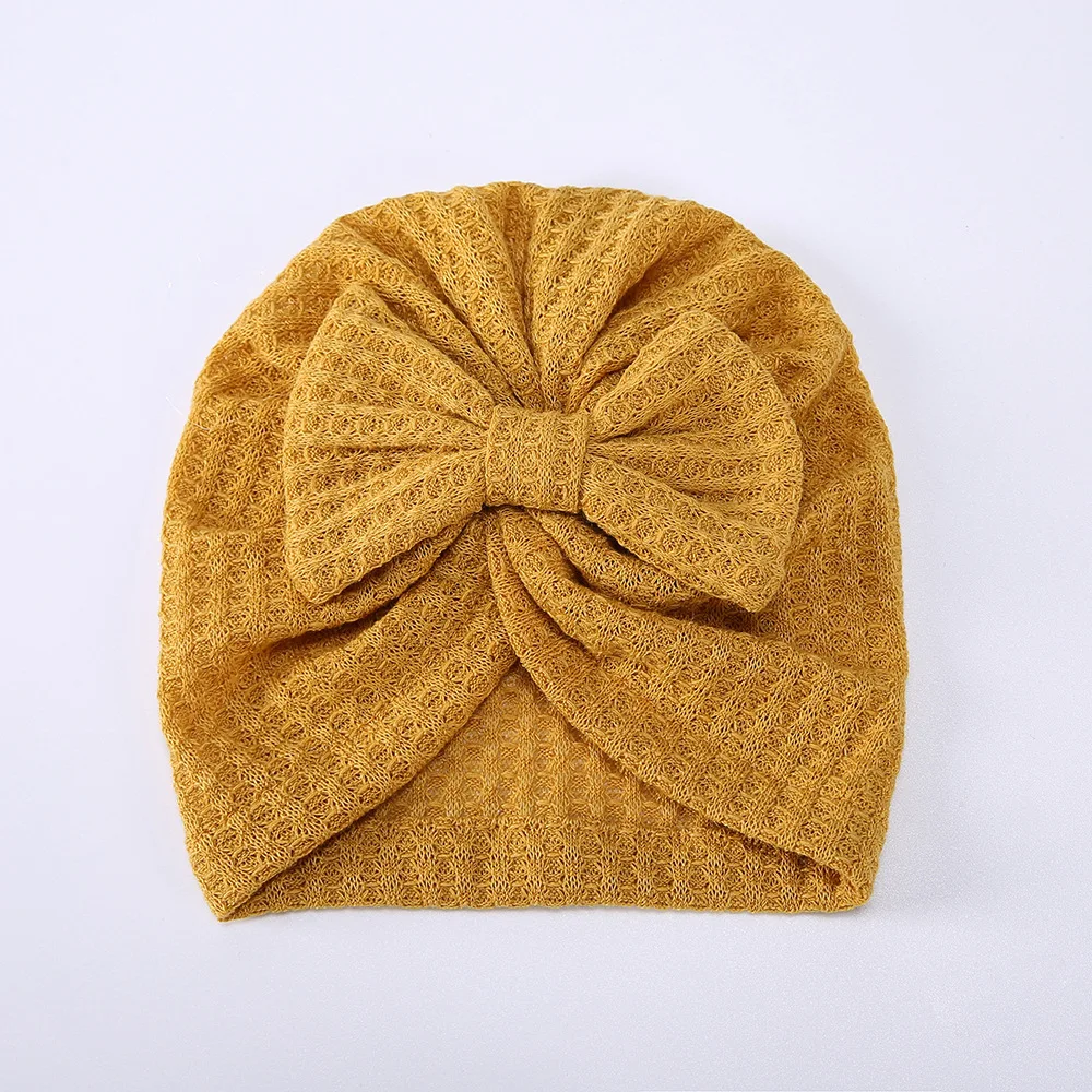 Autumn and Winter Fashion Thick Baby Hat Bands Bow Tie Elastic Standard Baby Head Band Hat