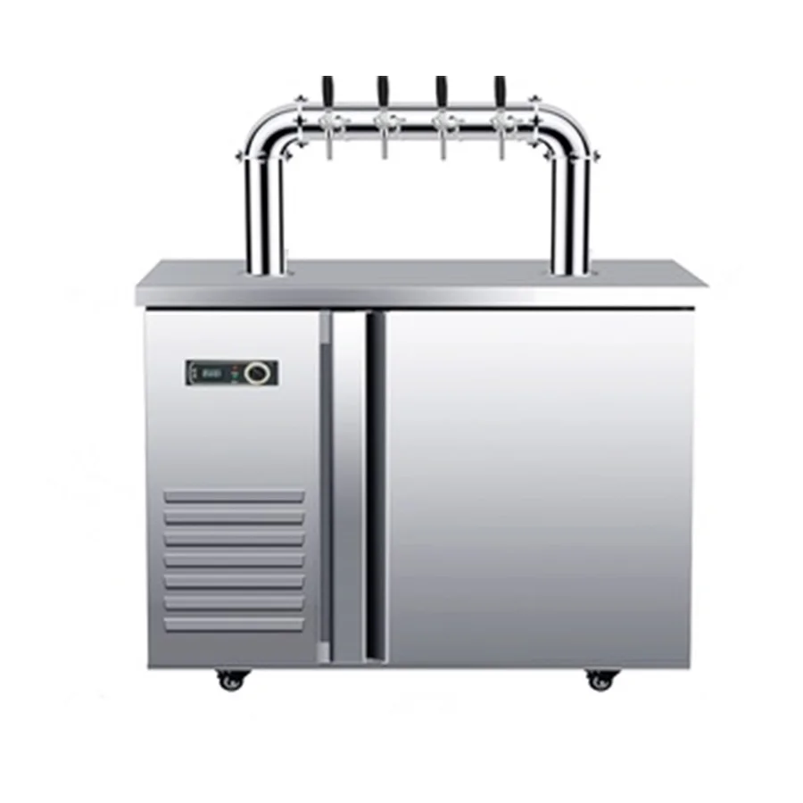 GHO 4 tap hold kegs kegerator для продажи раздаточный пивной диспенсер из нержавеющей стали охладитель пива