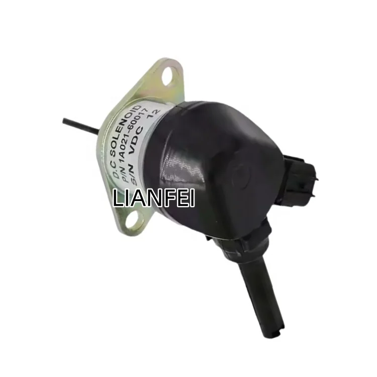 Stop solenoid valve 12V 17208-60015 for Kubota flameout solenoid valve 1A021-60017