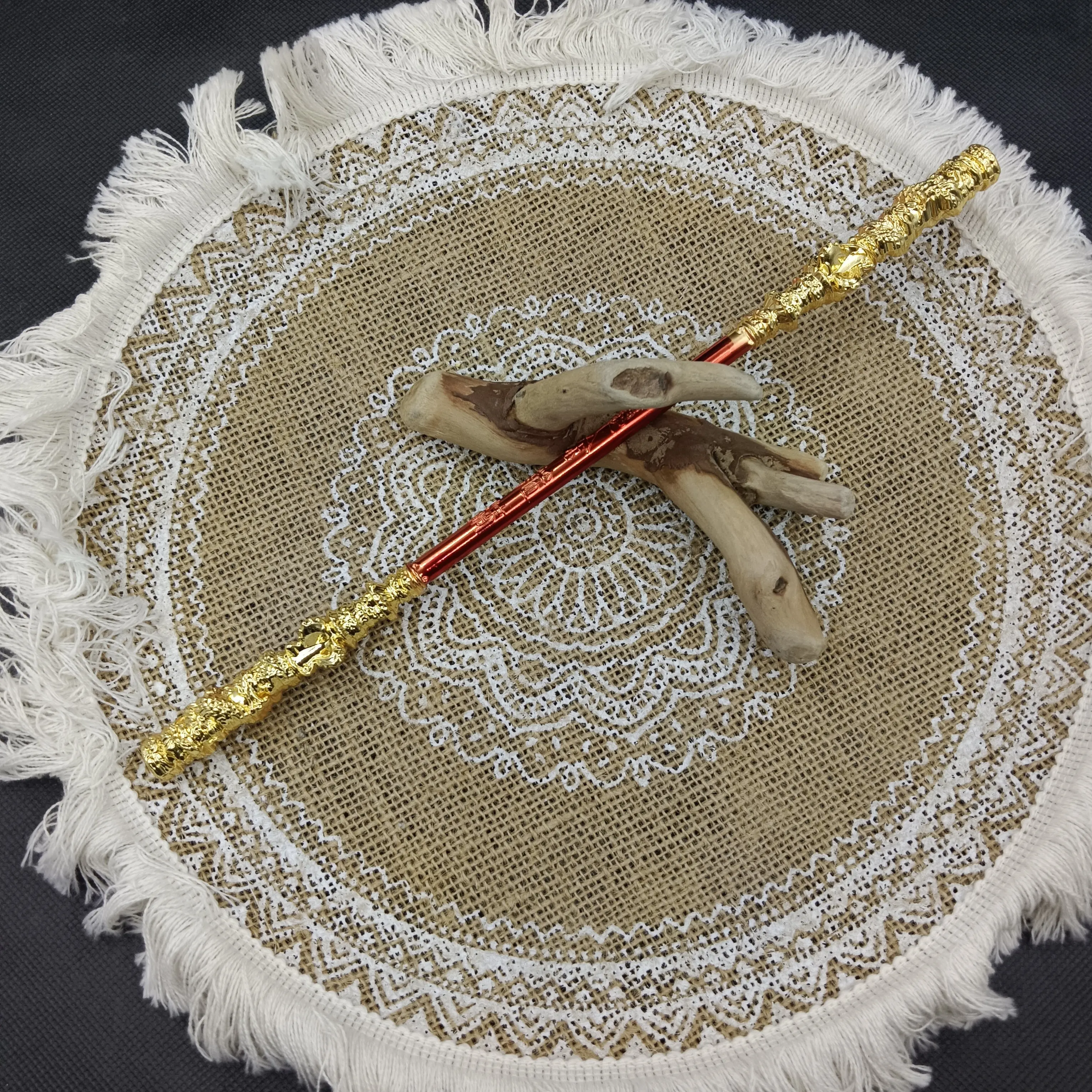 Custom color popular explosive game Hot Game 30cm Metal Weapon Model Toy Monkey King Bar Black Myth WuKong Weapon1:1 restore