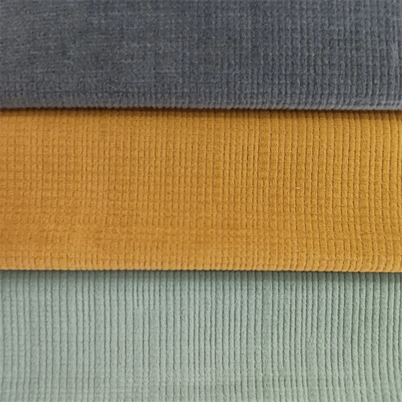 Wholesale Price Knitted Embossed velvet Sofa Fabric for Home Textile Furniture Decorations